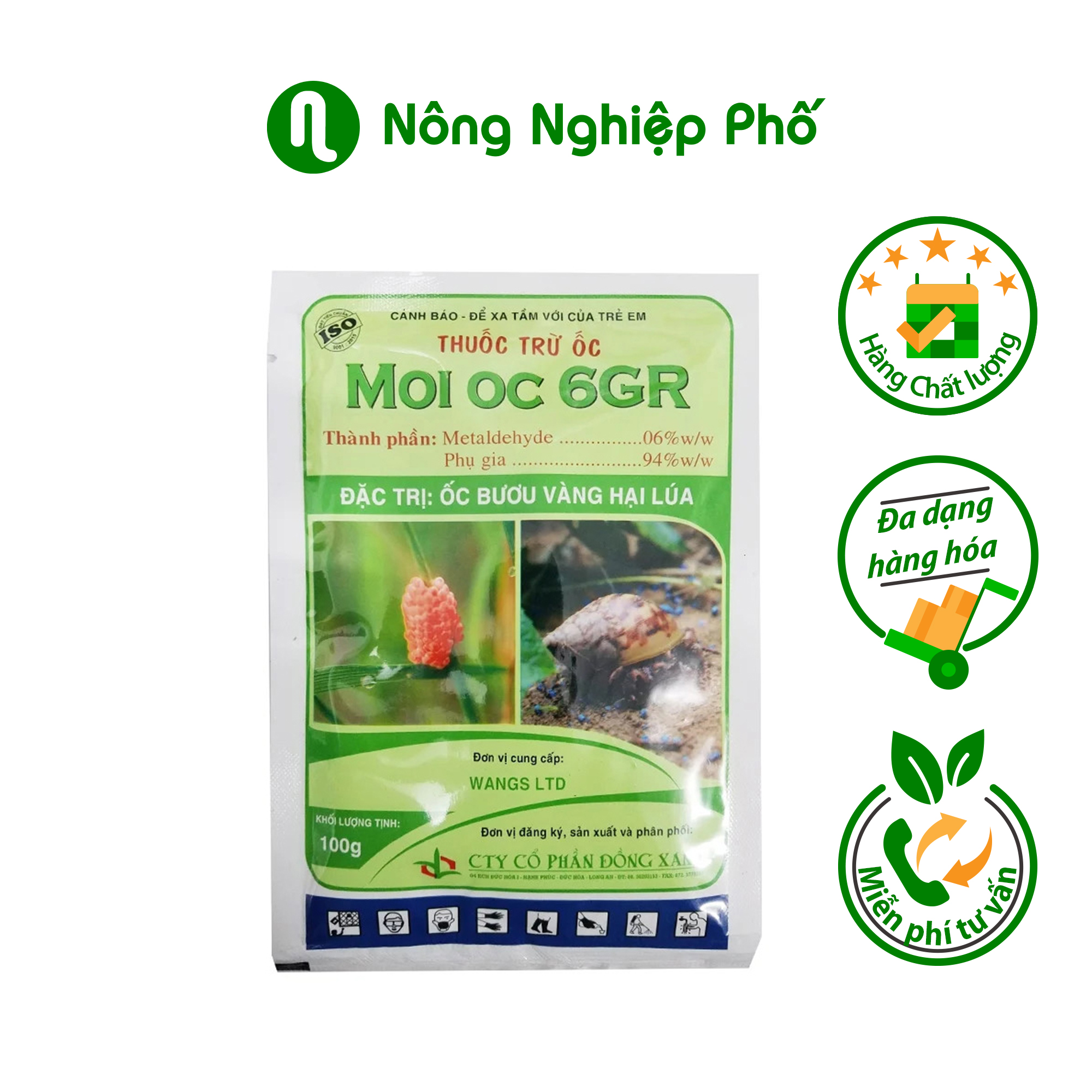 Bả trừ ốc MOI OC 6GR - Gói 100gr