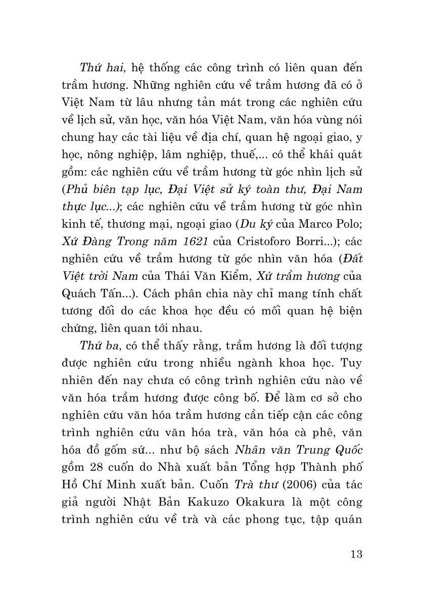 Văn hóa trầm hương Việt Nam (Sách chuyên khảo)