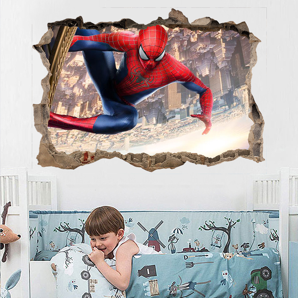 Decal Dán Tường Avengers Siêu Anh Hùng Người nhện - Decal Spider Man mẫu 8