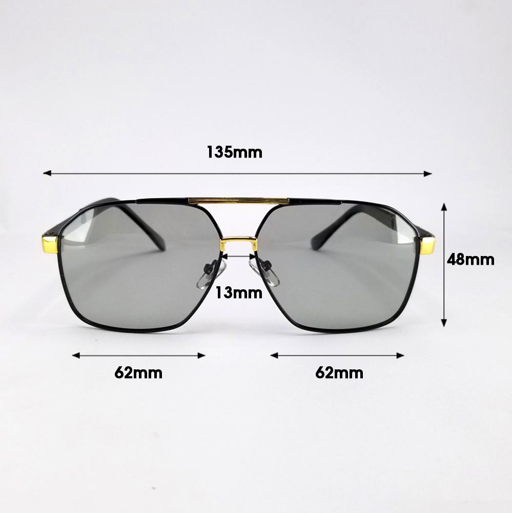 Mắt kính mát nam đổi màu dùng cả ngày và đêm Mã DKY0545DM, tròng Polarized phân cực không vỡ