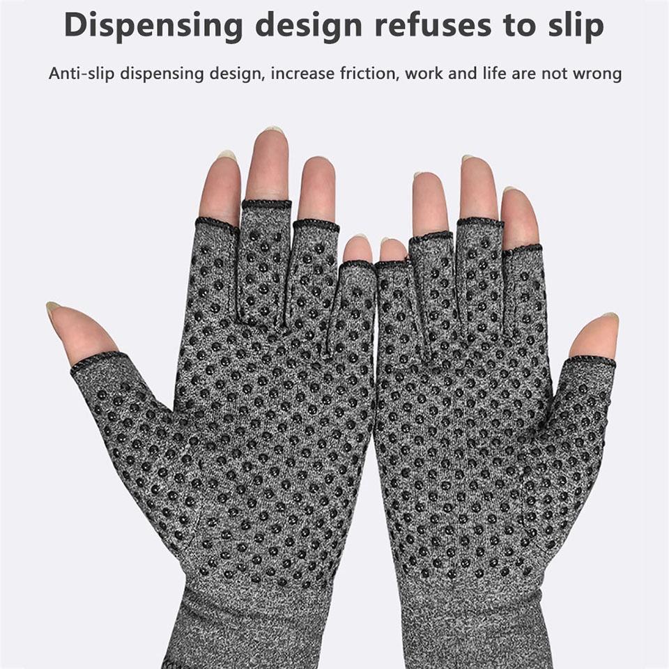 Cặp găng tay cotton nén hỗ trợ giảm đau khớp cổ tay cho nam nữ