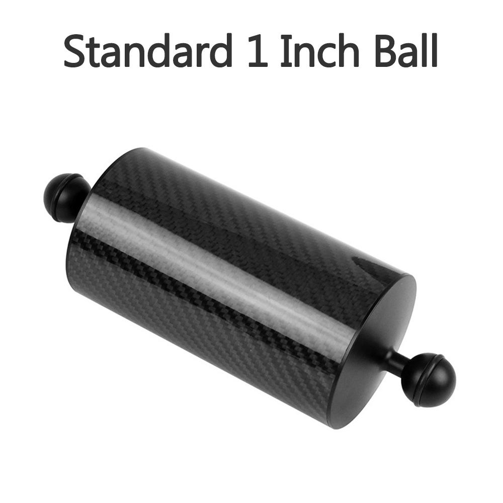 Phao nổi Cánh tay 5 inch dưới nước hợp kim nhôm Quả cầu sợi carbon nổi để lặn chụp ảnh