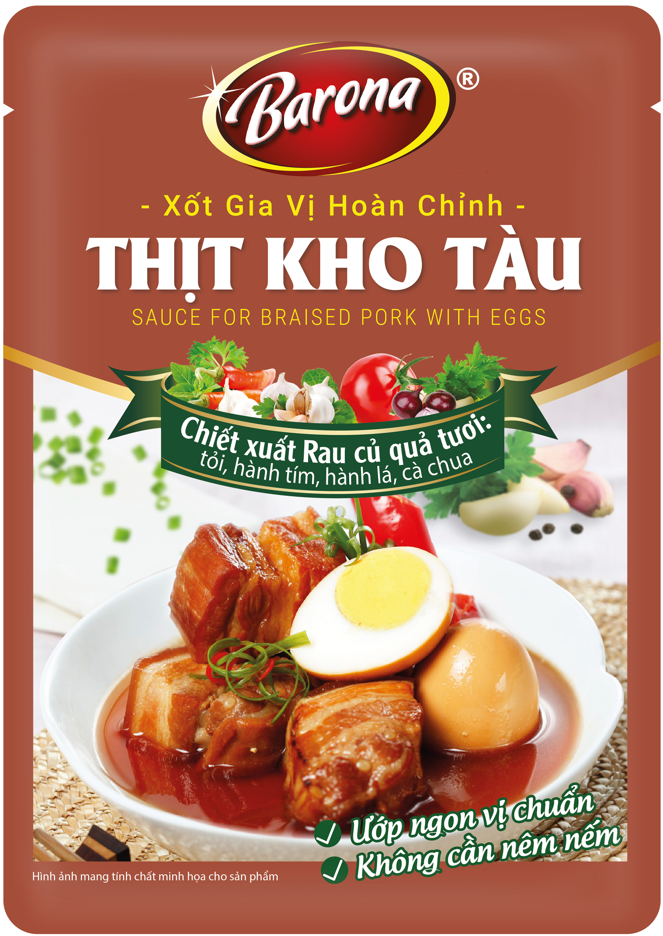 Combo 3 gói Xốt Gia Vị Hoàn Chỉnh - Thịt Kho Tàu 80g