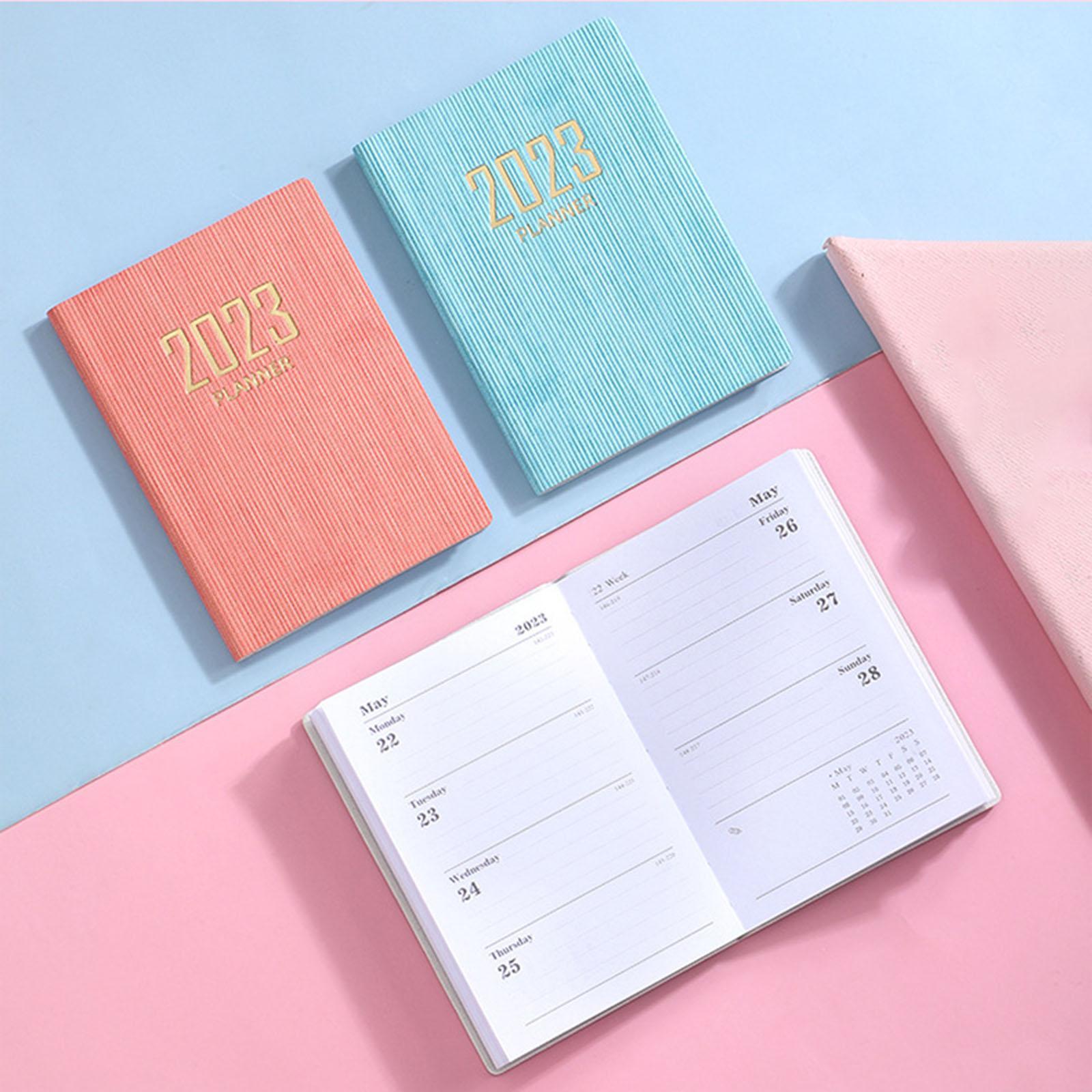 2Pcs Monthly Planner 2023 Journal A7 Notebook Planner Notepads