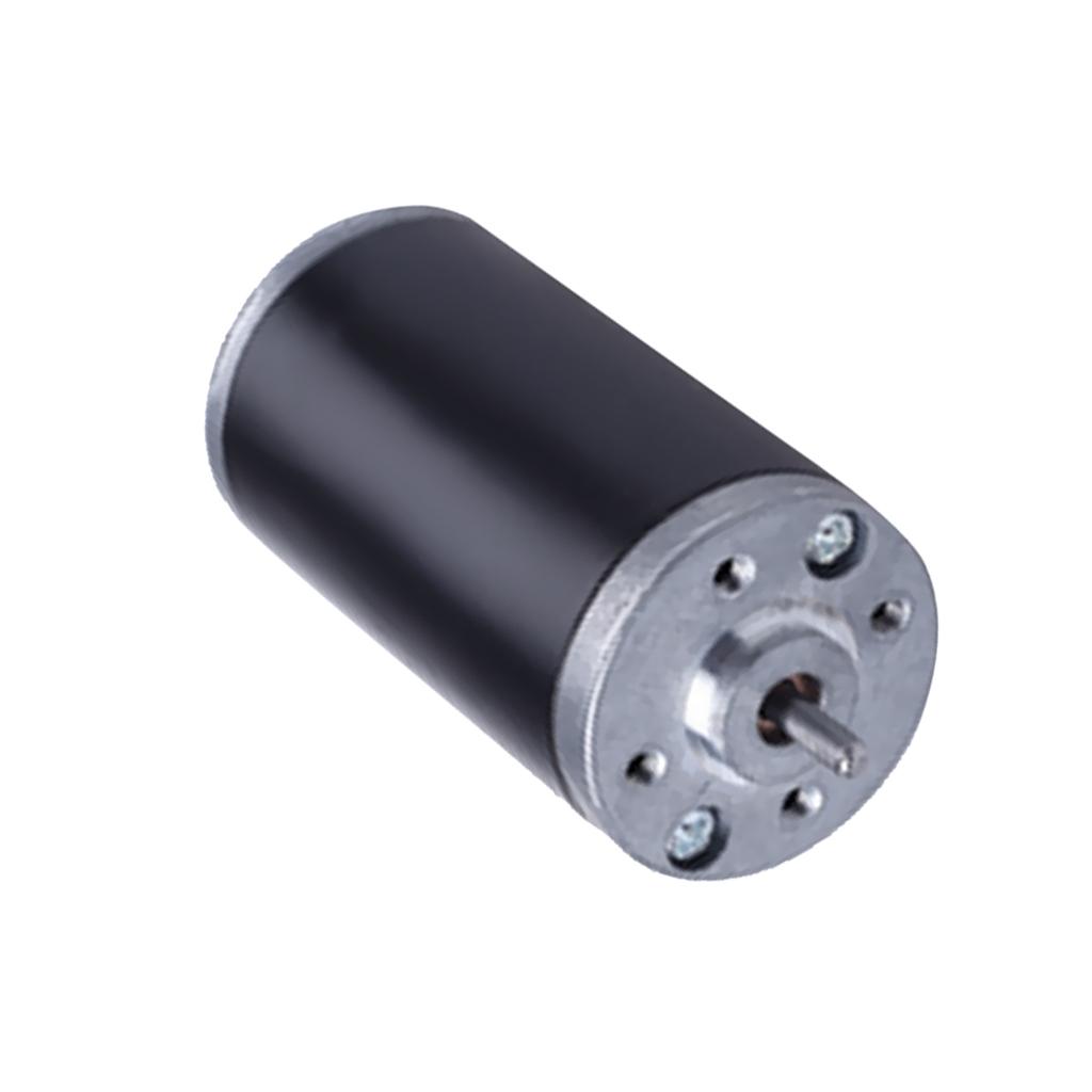 8000RPM 12V High Torque Magnetic Cylindrical Mini DC Motor 19mm Shaft