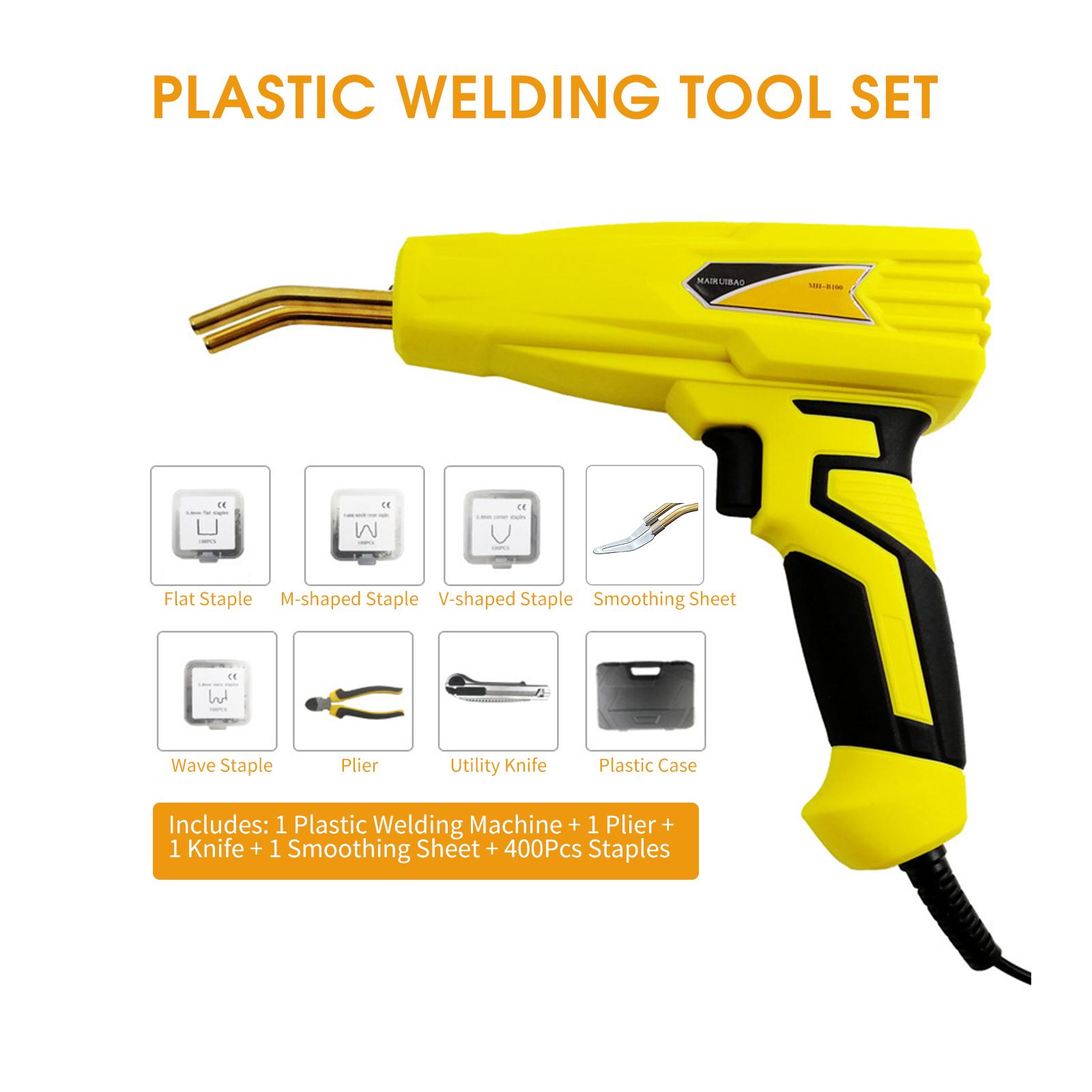 Máy Hàn Nhựa Cầm Tay Chuyên Dụng Sửa Chữa Xe Hơi 100W Tấm Phẳng / Hình Chữ M / Hình Chữ V / Kim Bấm Sóng