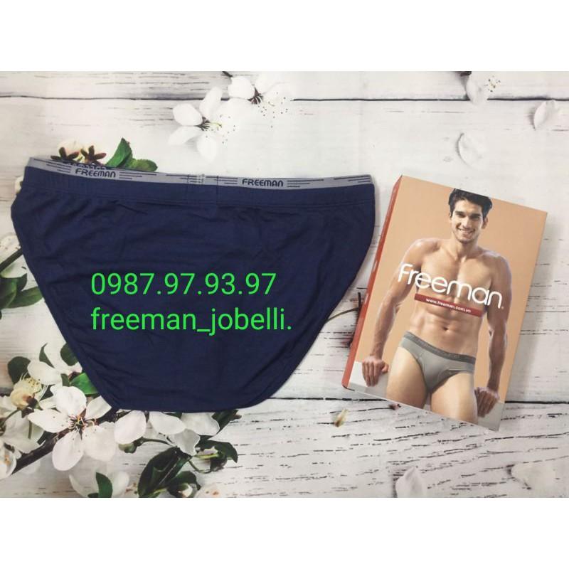Quần lót cotton lụa 2 lưng Freeman 6043 siêu mát lạnh,kháng khuẩn