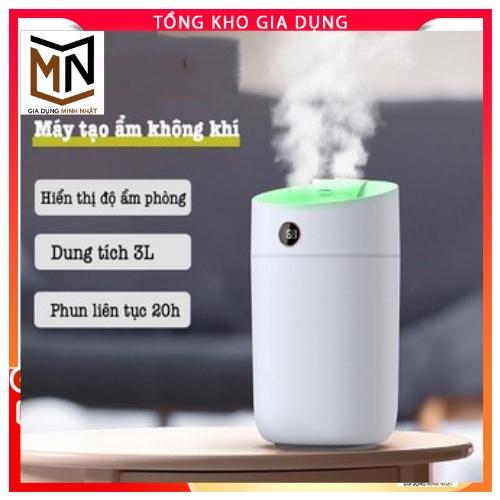 Máy phun sương tạo ẩm không khí Humidifier xông tinh dầu X12, dung tích 3L, tạo độ ẩm phòng điều hòa