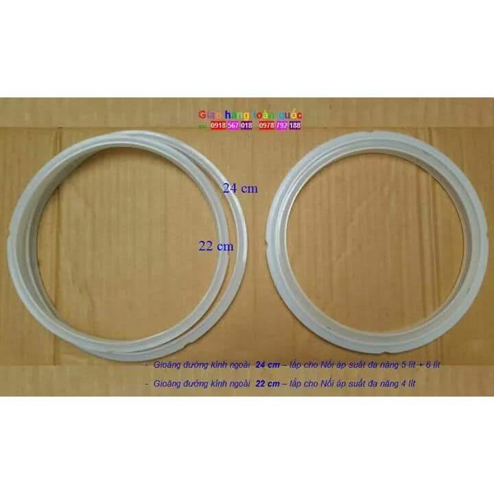 Gioăng nồi áp suất điện đa năng - Gioăng cao su 22 cm, 24 cm- Kho buôn linh kiện gia dụng
