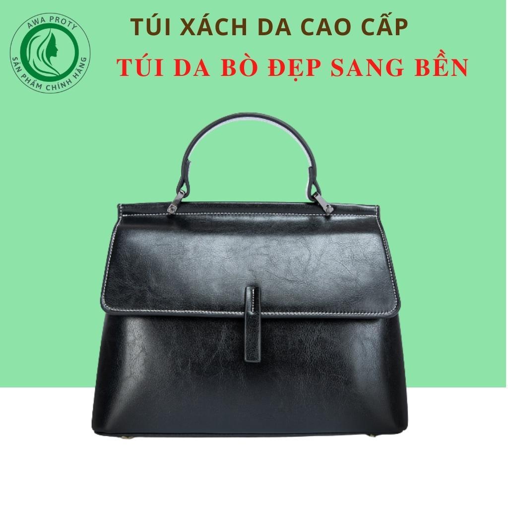 Túi Xách Nữ Đeo Vai, Cầm Tay Da Bò Thật, Túi mới hợp thời trang, Phong Cách túi thời trang phù hợp với tất Phong Cách SangTrọng Tiện dụng đựng nhiều đồ  Túi đeo chéo Size 27cmX12.5cmX20cm