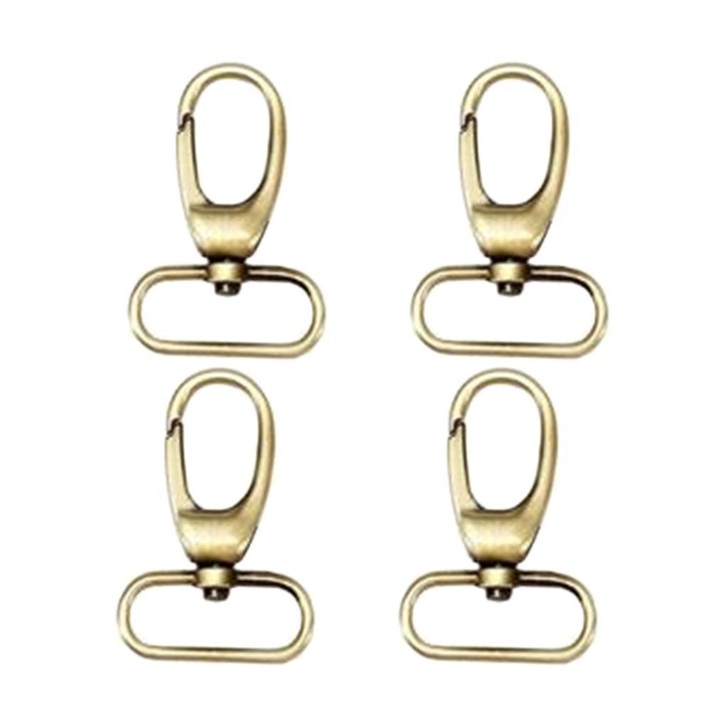 4Pack Swivel   Clip Hook Lobster Claw Clasp for Purse Bag Strap Copper