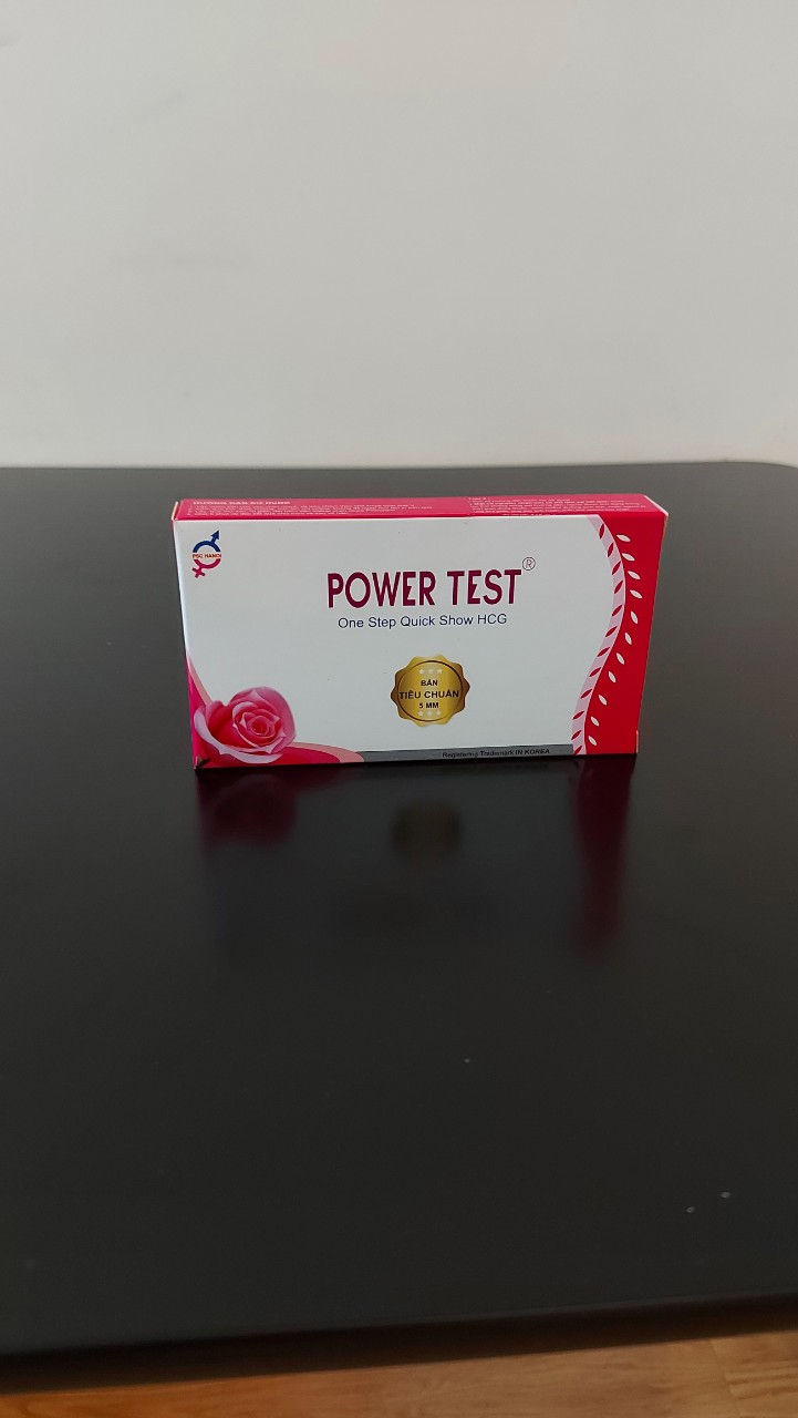 Combo 3 Que Thử Thai Nhanh PowerTest - Bản Rộng 5mm - Che Tên Sản Phẩm