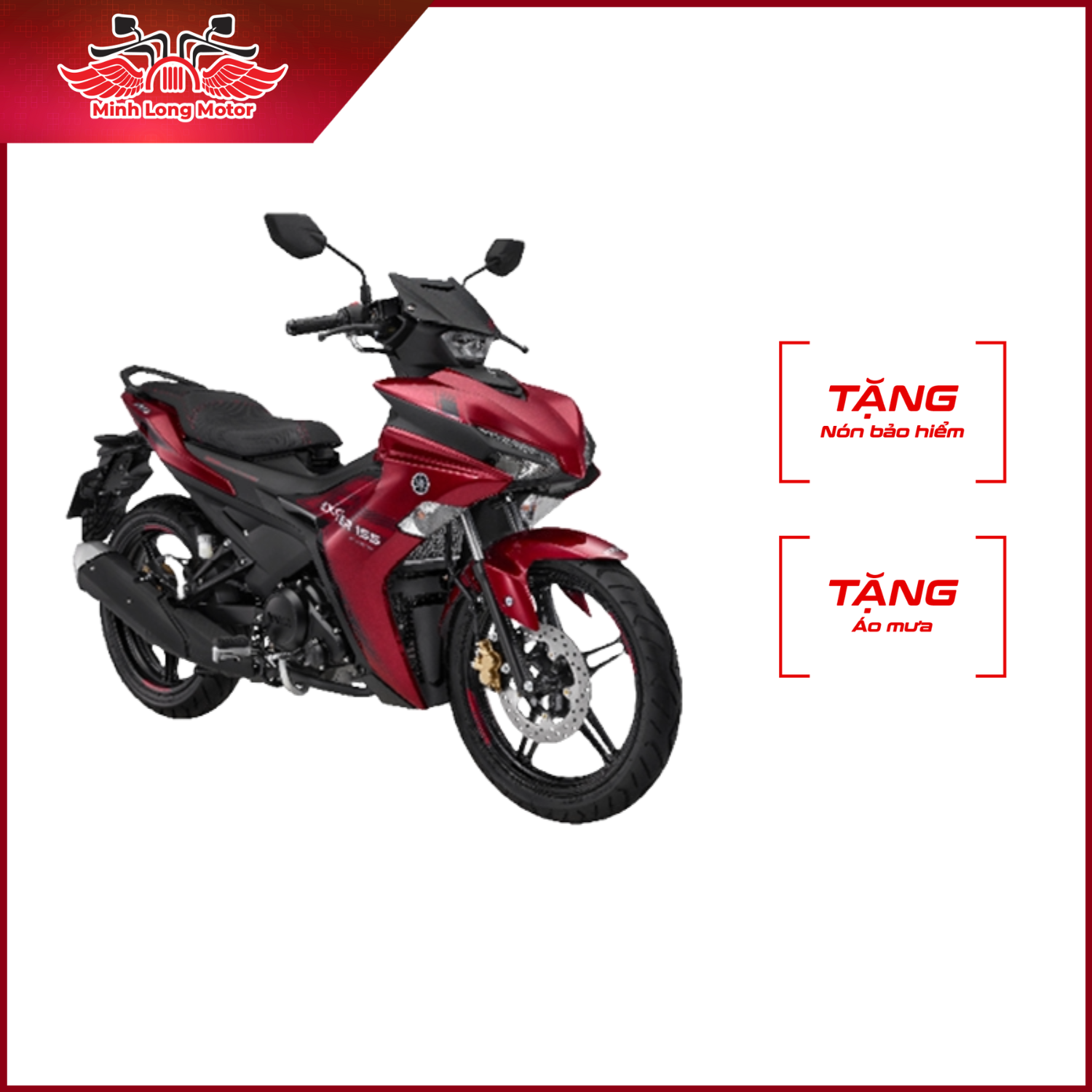 Xe Tay Côn Yamaha Exciter 155 - 2024 - Cao cấp hoàn toàn mới - Đỏ đen