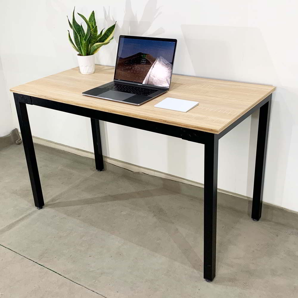 Bàn làm việc Homeoffice gỗ Plywood chân sắt hệ Uconcept lắp ráp HOBP002 (120x60x75cm)