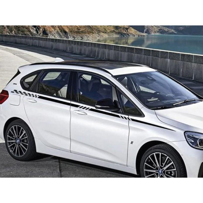 Tem xe ô tô, Decal trang trí Ô tô, tem xe Santa, xe SUV phong cách thể thao