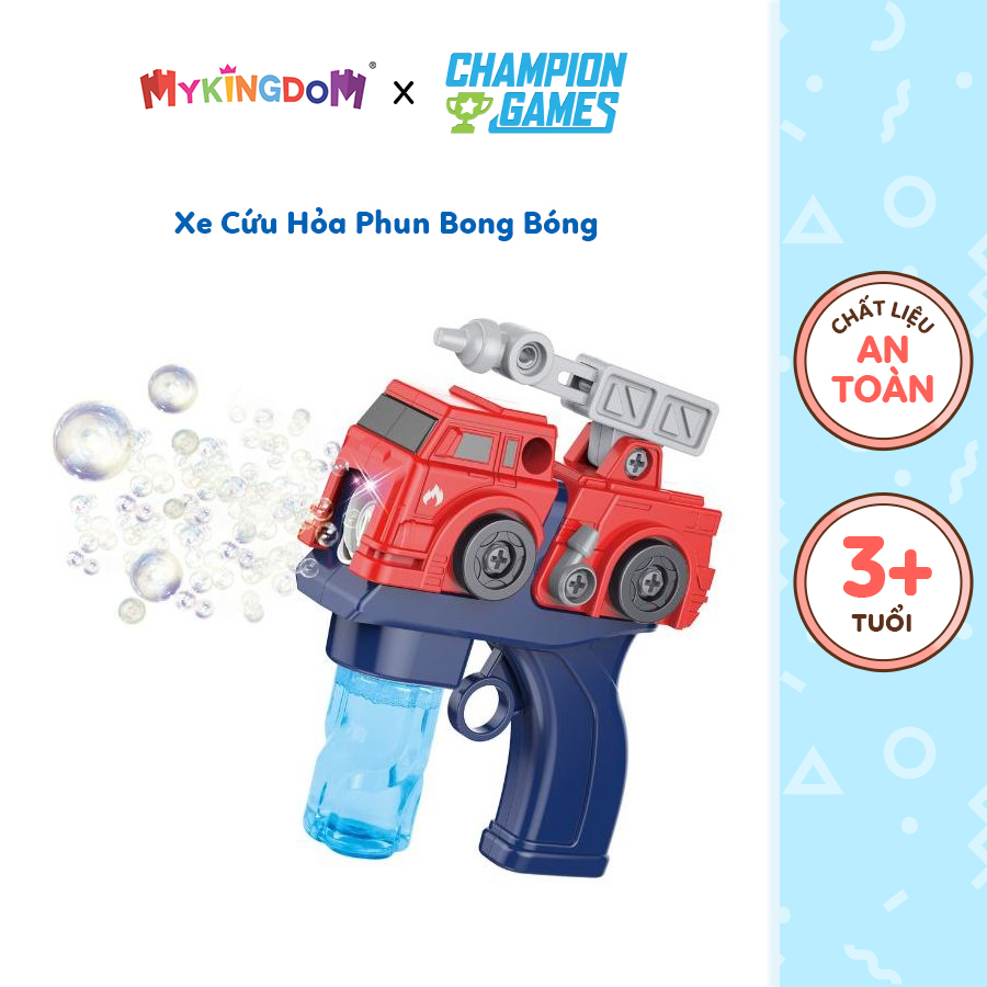 Đồ Chơi CHAMPION GAMES Xe Cứu Hỏa Phun Bong Bóng CPG21047