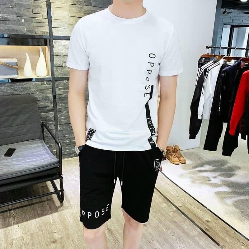 Set Đồ Nam Hàn Quốc Chất Cotton Đủ Màu Đủ Size Chất Vải Đũi Thái Mềm Mịn Mát nhẹ, thoáng mặc cho mùa hè