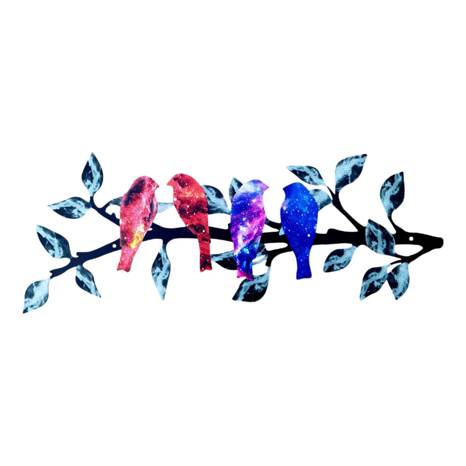 Metal Birds Wall Art Ornament Metal Sculpture for Bedroom Bathroom Kitchen