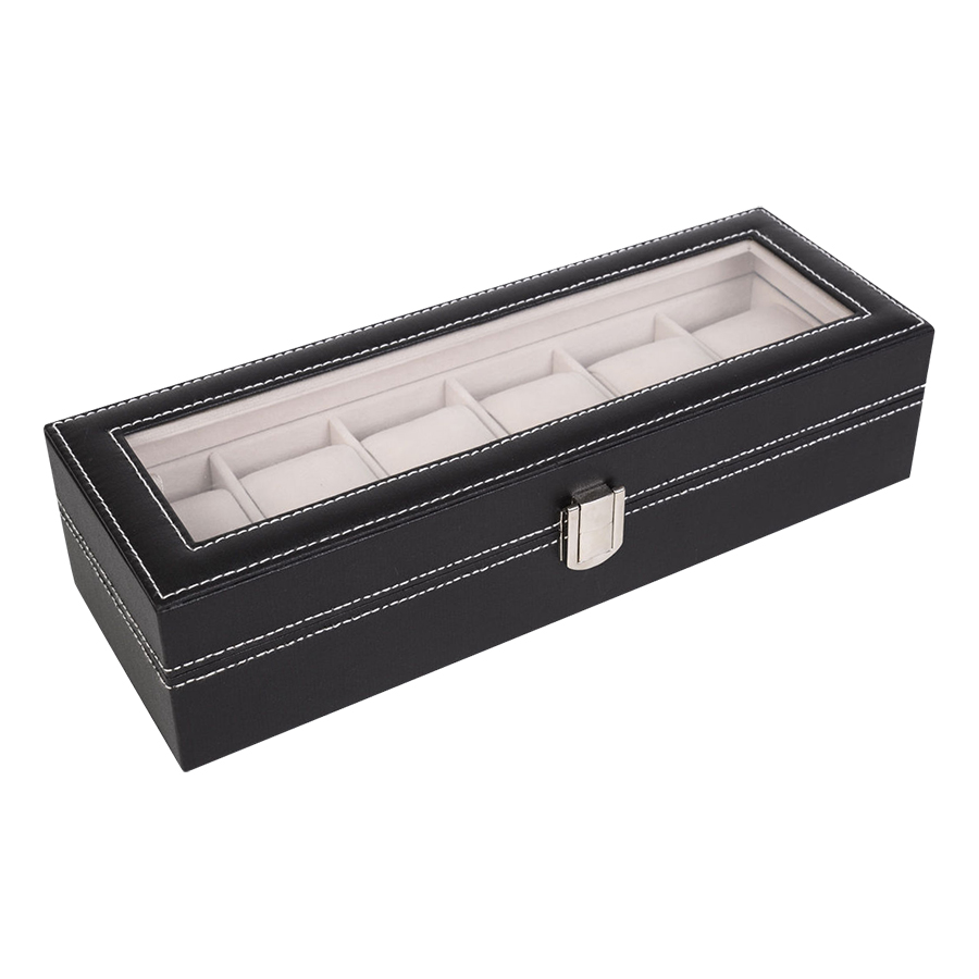 Hộp Đựng Đồng Hồ 6 Chiếc - 30 x 11 x 8cm