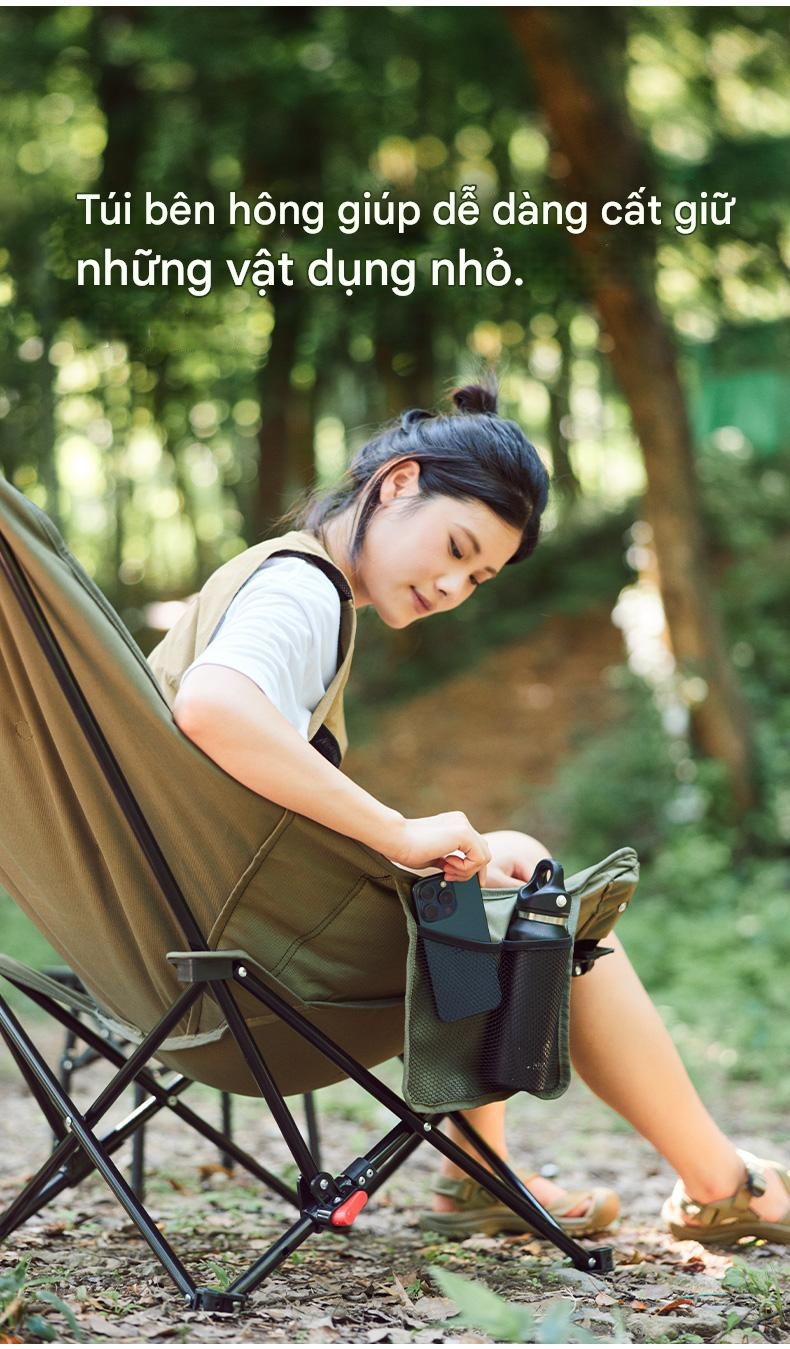Ghế Ngả Lưng Xếp Gọn Naturehike CNK2450JJ020 Ghế Ngả Lưng Sea Star 2 Cấp Độ, Chịu tải 120kg