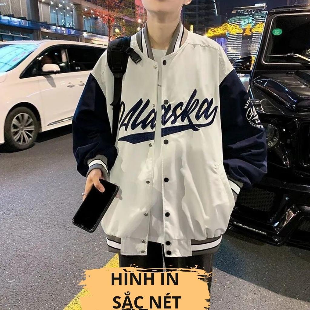 Áo khoác bomber nam nữ form rộng 2 lớp dù nam nữ ulzzang hottrend street style ALASKA  Hàn Quốc rẻ đẹp