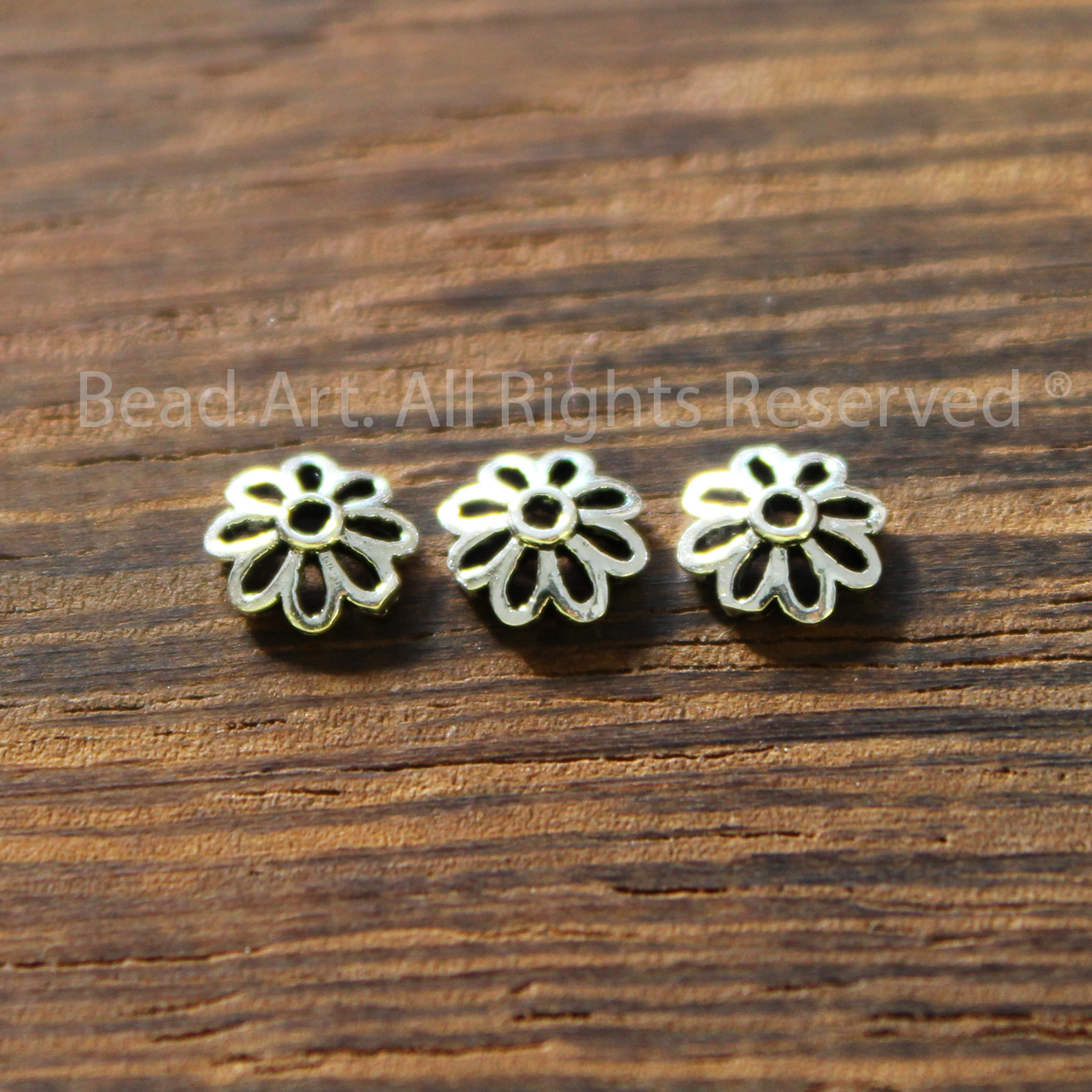 6MM Charm Úp, Charm Ốp Hạt Bạc 925, Phụ Kiện Phối Vòng Tay, Chuỗi Hạt, Trang Sức Phong Thuỷ, Chuỗi Hạt - Bead Art