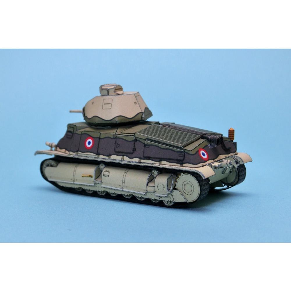 Mô hình giấy 3D xe tank Somua. S35 tỉ lệ 1/72