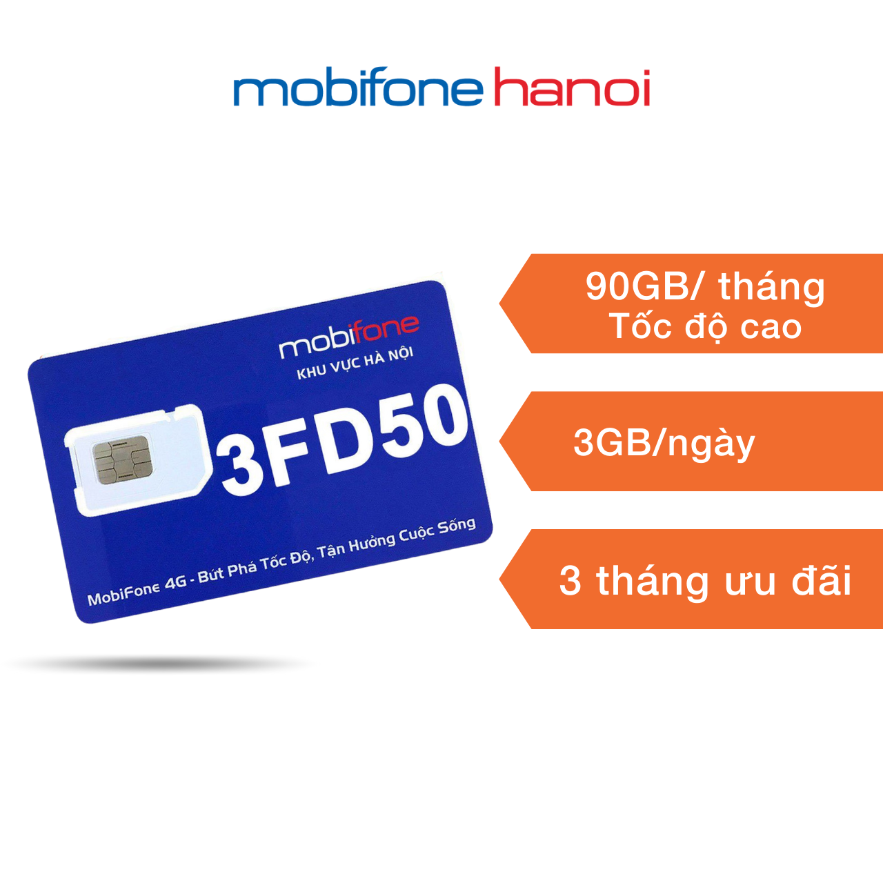 Sim data MOBIFONE chính hãng vào mạng thả ga 3FD50