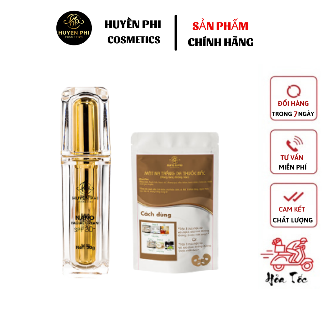 Nano Facial Cream Kem Face Nano Huyền Phi Cosmetics Chăm sóc da Dưỡng ẩm Dưỡng trắng Làm mềm da