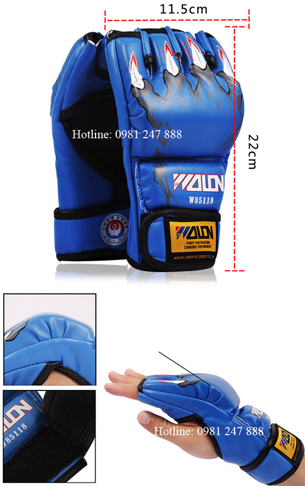 Combo Vỏ bao cát đấm bốc boxing 4 lớp dài 105cm, Ø=35cm + Găng tay đấm bốc mma hở ngón + Băng đa cuốn tay - Tặng kèm thêm 7 món bao gồm dây xích + móc treo + vít nở sắt + lót tay chân