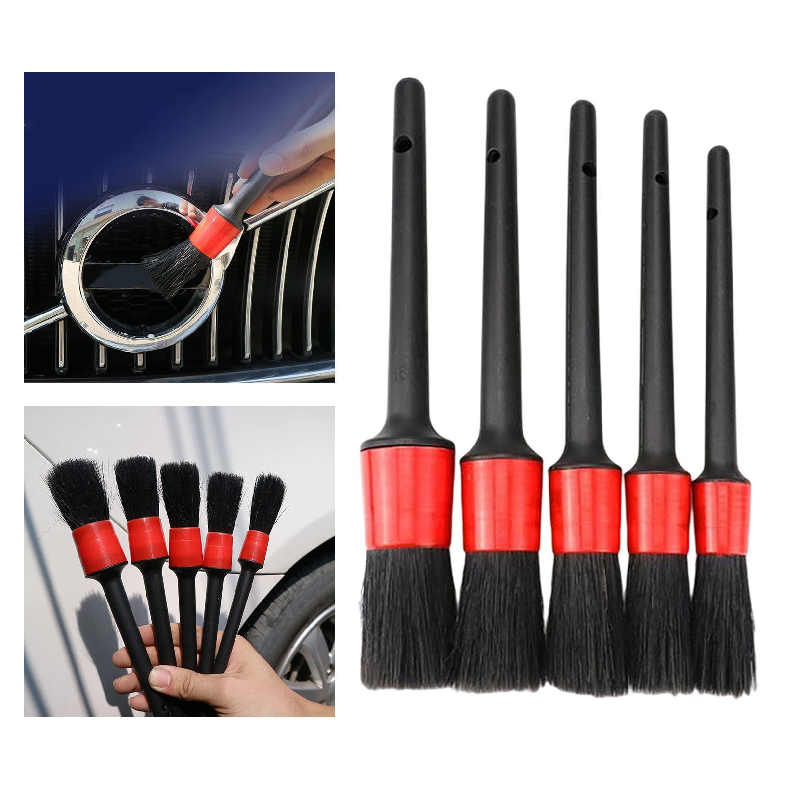 5 Pcs Detailing Brush Kit Auto Parts for  Wheel Motorcycles