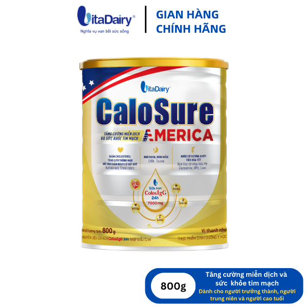 Sữa bột CaloSure America vị thanh nhẹ 800g