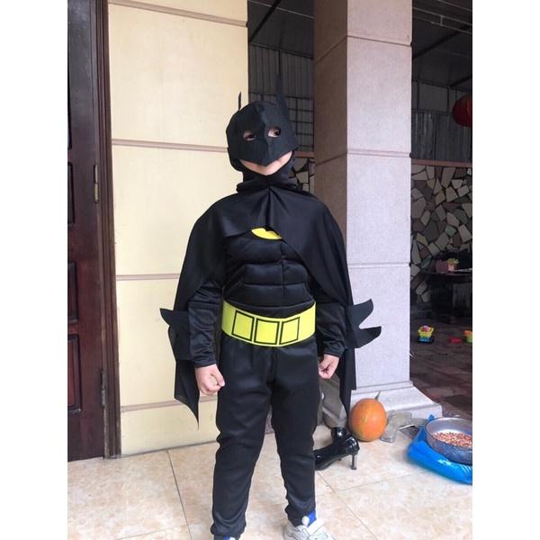 Trang Phục Người Nhện cho bé Hoá Trang Người Dơi đen Batman siêu anh hùng trẻ em