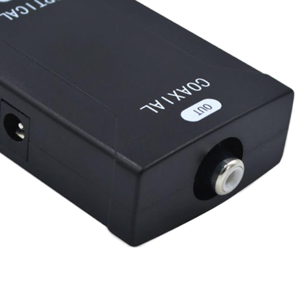 Coaxial RCA SPDIF to Optical Digital Audio Converter-Adaptor 24bit
