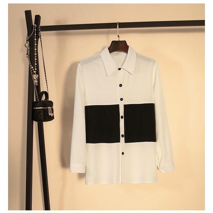 Set áo sơ mi đôi Hàn Quốc màu trắng dành cho couple