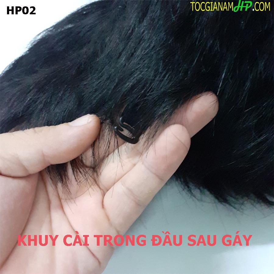 Tóc giả nữ ngắn nguyên đầu,làm bằng tóc thật. Tặng kèm lưới tóc
