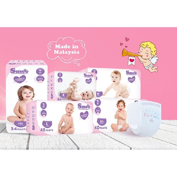 Tã bỉm quần Smee Parents choice S60 (3-7 kg)