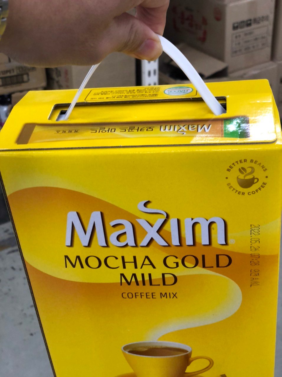 Cà Phê Hoà Tan Maxim Gold Mild  Dongsuh Hàn Quốc 1200g ( Gồm 100 gói x 12g)