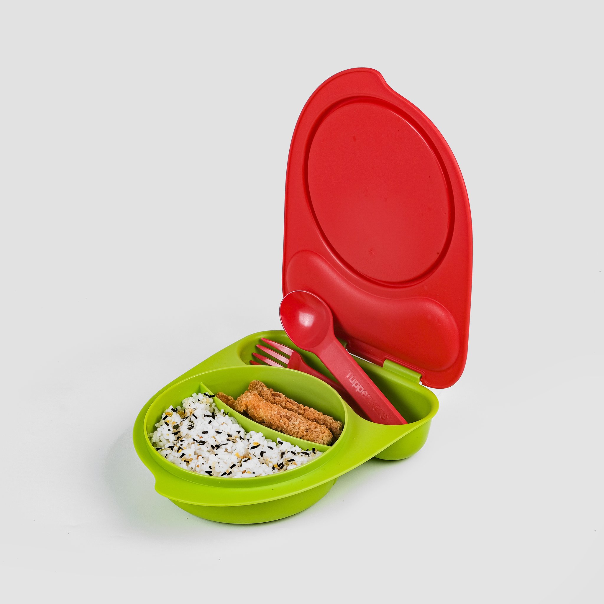 Bộ Hộp Cơm Tupperware Kiddo Circus Kèm Muỗng Nĩa