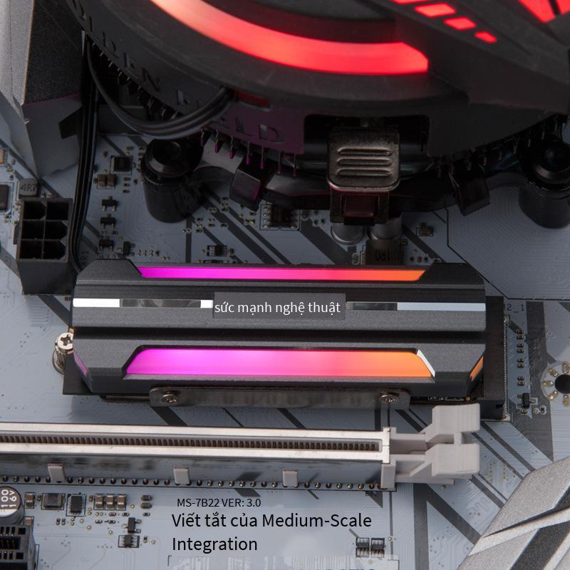 Ổ cứng thể rắn m.2 thuận lợi nhất SSD2280 tản nhiệt ARGB phantom M2 tản nhiệt hoàn toàn bằng nhôm tấm nvme áo giáp