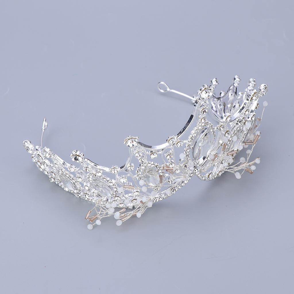 Rhinestone Tiara for Bridal Wedding Exquisite Headwear Crystal