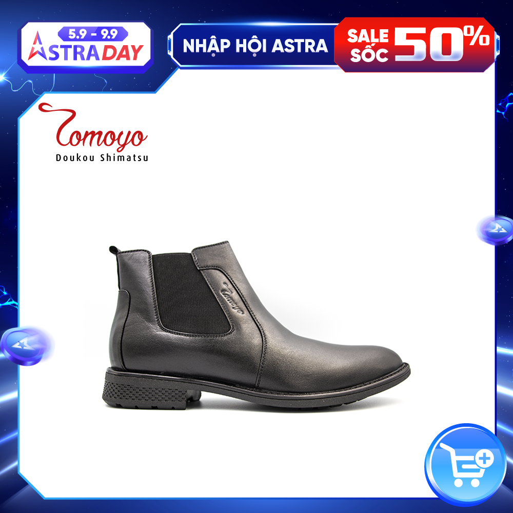 Giày Chelsea Boots Da Bò Nam Tomoyo TMN21701