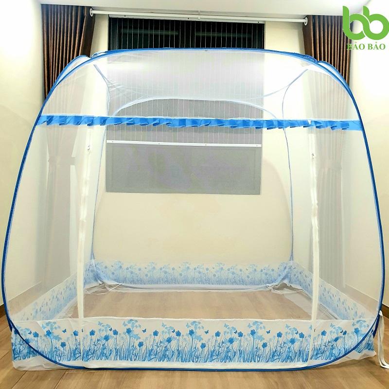 Màn Tự Bung Đỉnh Vuông Cao Cấp VIỀN CHÂN