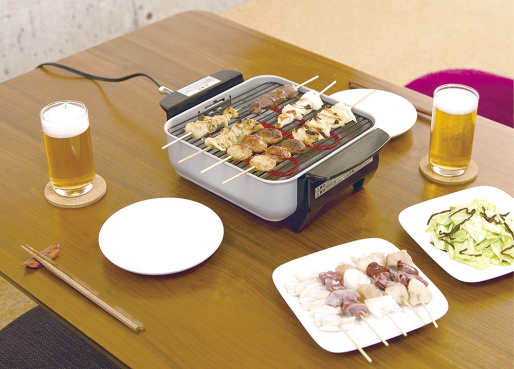 Bộ bếp nướng điện Petit Robata-Yaki 900W/100V - Hàng nội địa Nhật Bản, nhập khẩu chính hãng