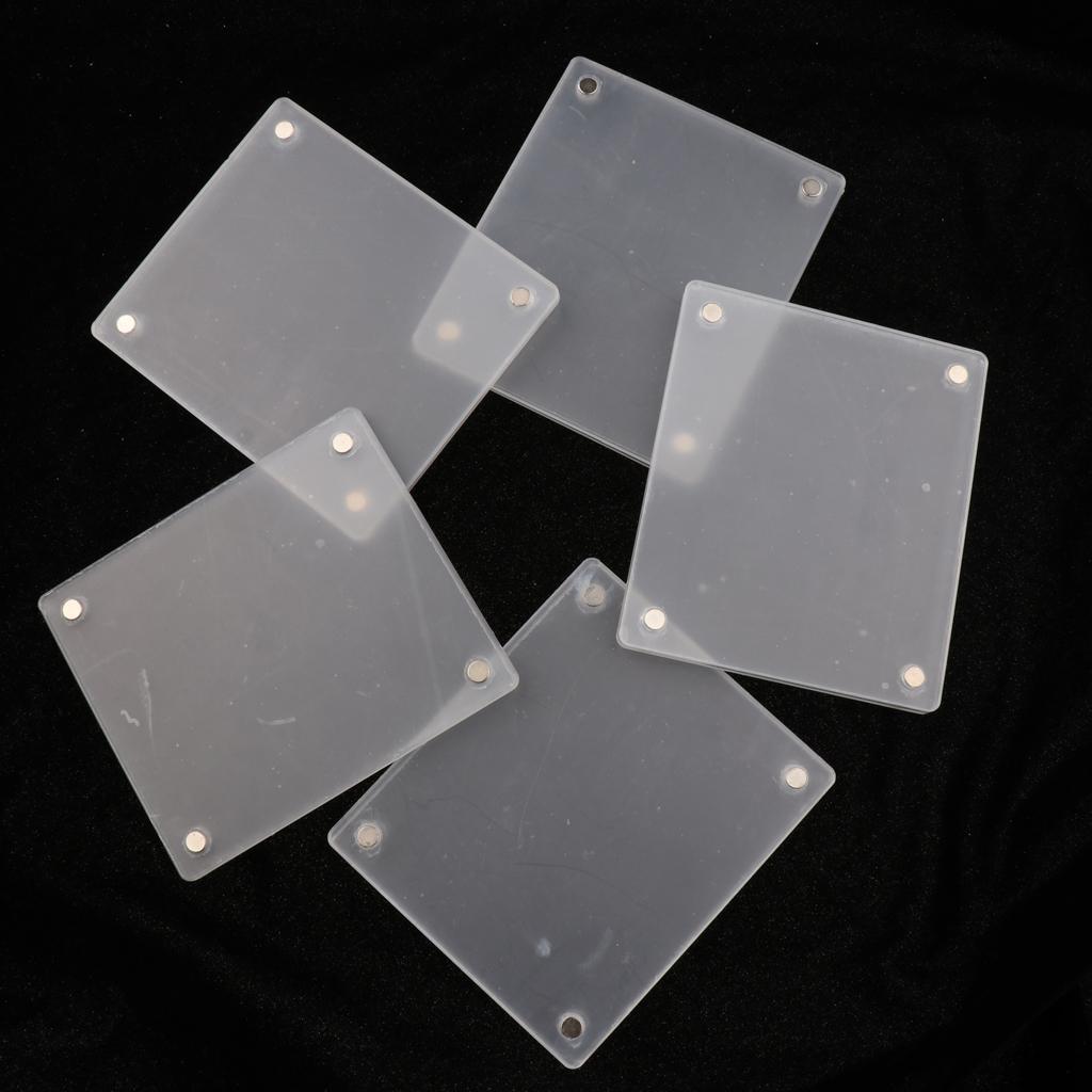 10 Pieces Acrylic Fridge Magnet Photo Frame for Fuji Mini 8/8+/9/70 SQ10