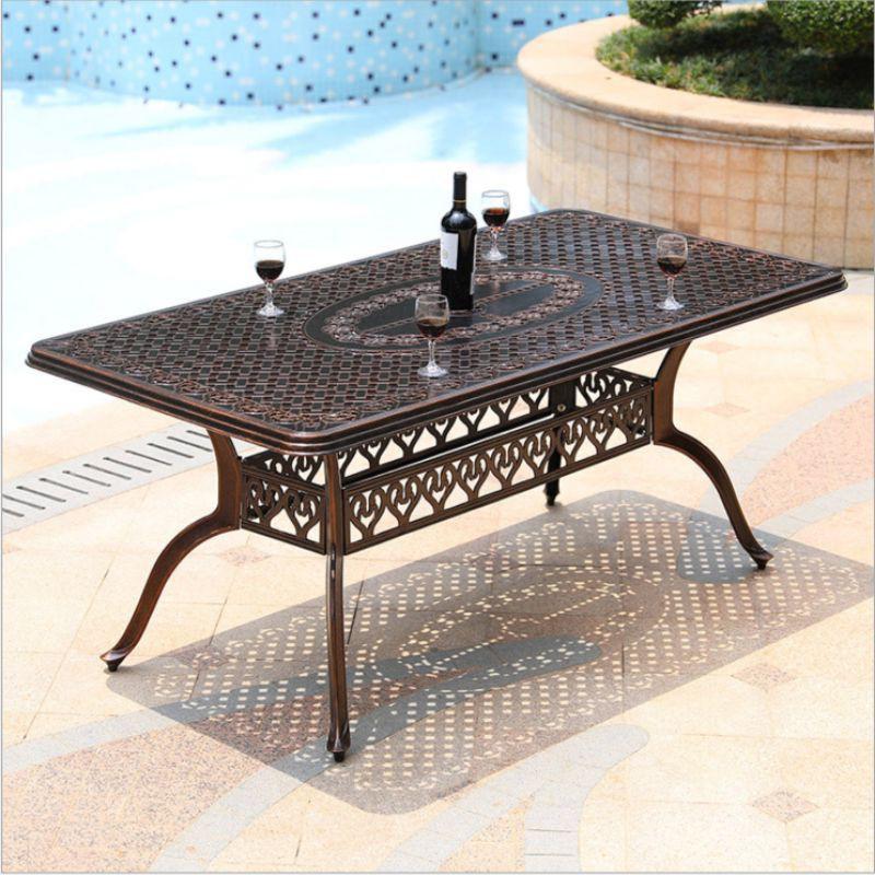 Bộ bàn ghế sân vườn nhôm đúc cao cấp