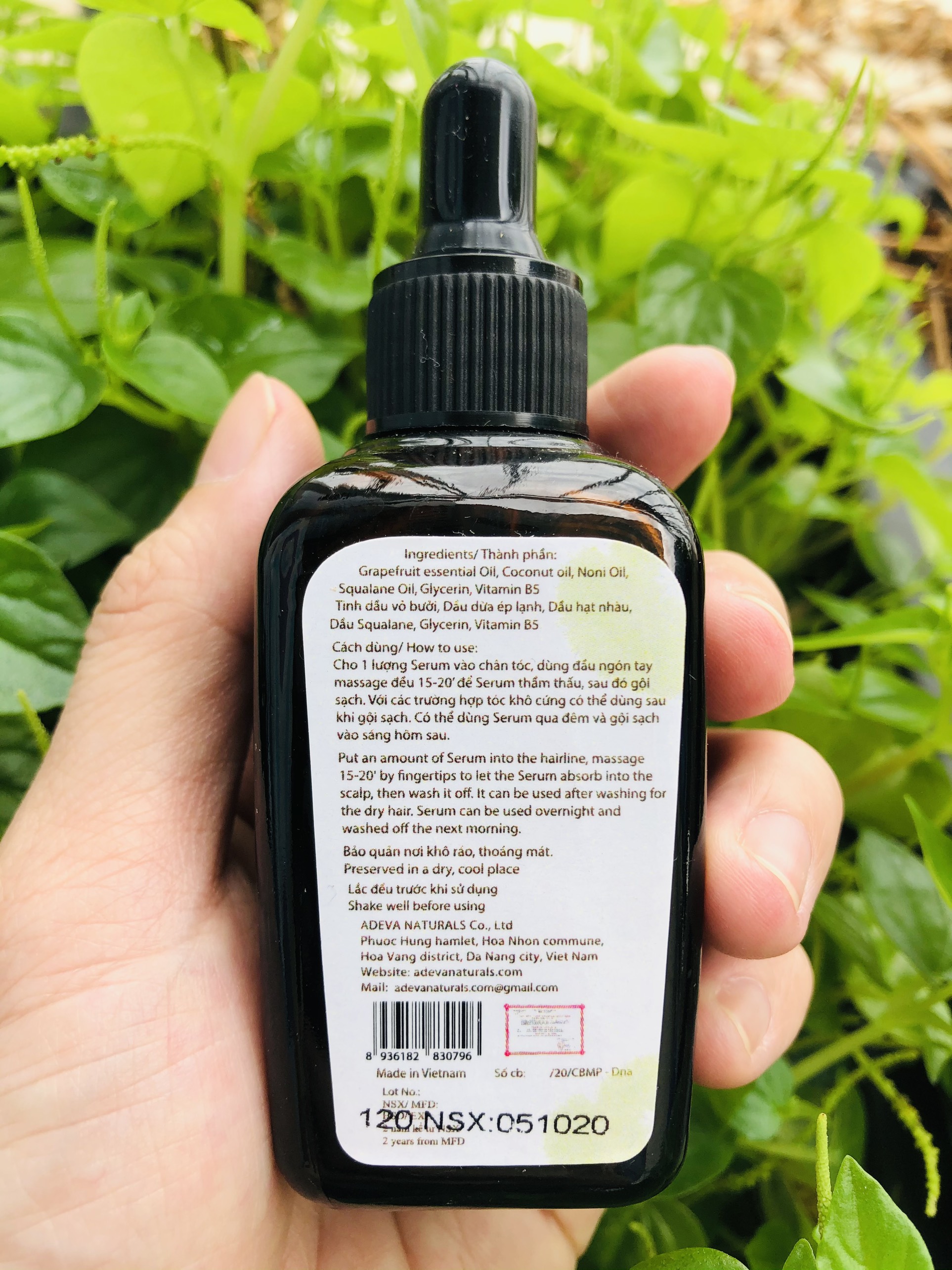 Serum dưỡng tóc từ Trái nhàu và thảo mộc kích thích mọc tóc, giảm rụng tóc an toàn và hiệu quả - Adeva Noni - 50 ml