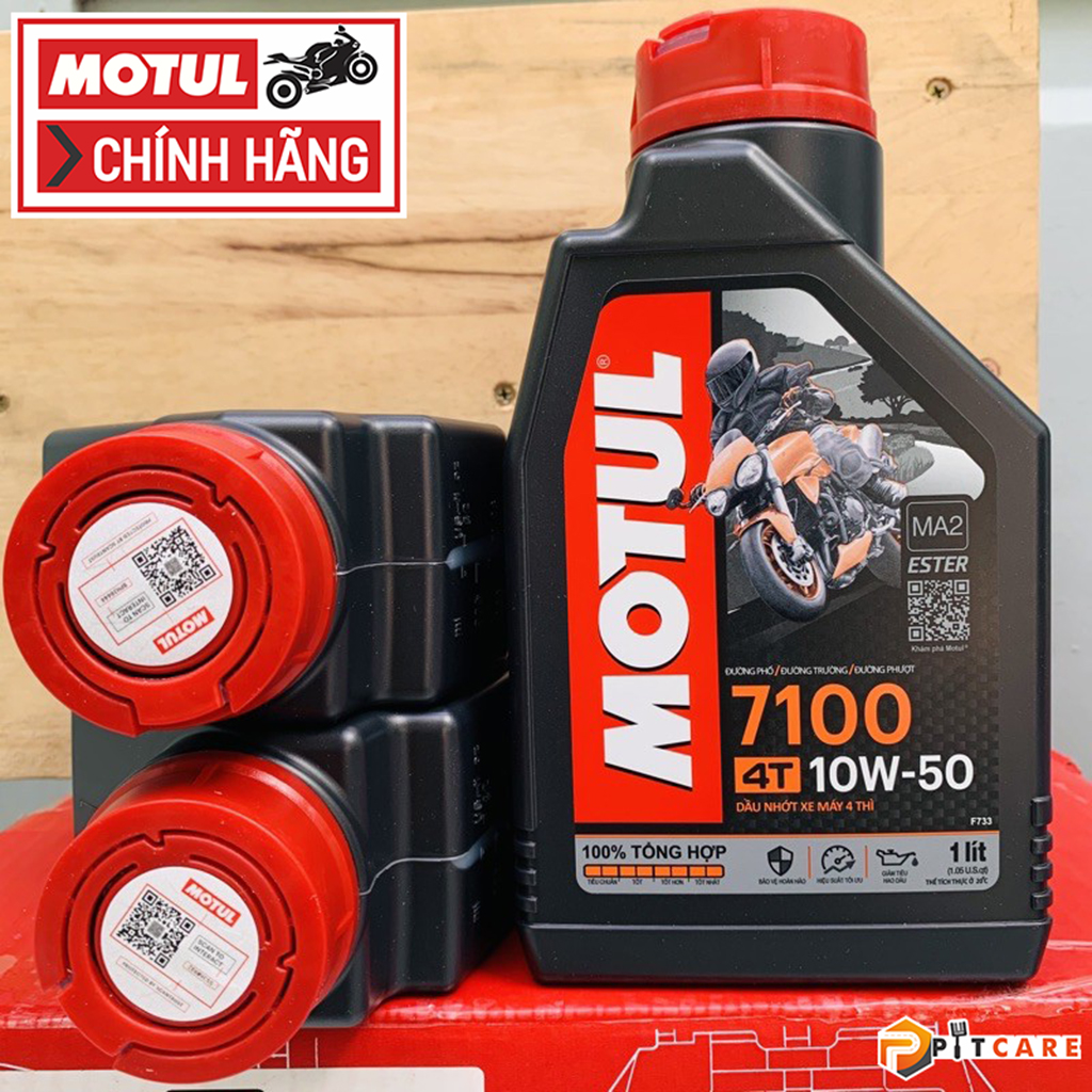 Nhớt Cao Cấp Dành Cho Xe Số Motul 7100 4T 10W50 Có Chiết Lẻ