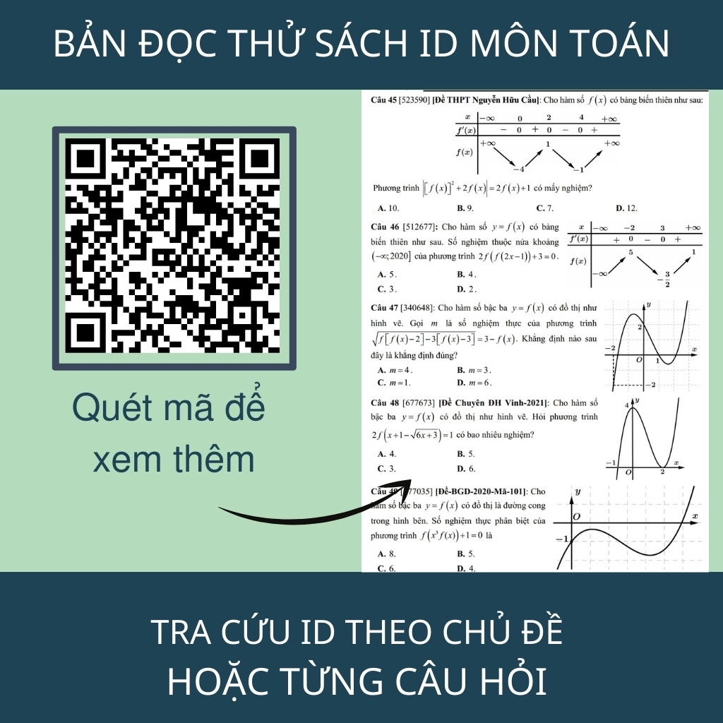 Sách ID 3000 bài tập Nâng cao luyện thi đại học môn Toán.