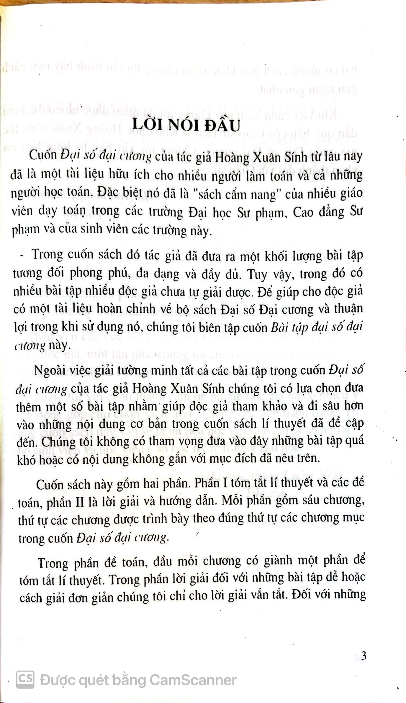 Bài Tập Đại Số Đại Cương